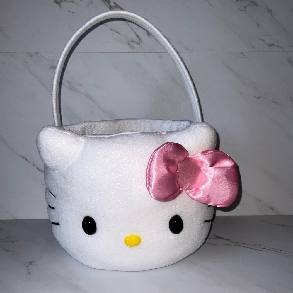 Hello Kitty plush Easter basket/bucket